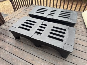 Plastic Dunnage Rack or Set Top Box 48" x 21.5" x 11.5" (Qty 2)