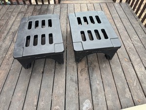 lot 99 image: Plastic Dunnage Rack or Set Top Box 30 x 21.5 x 11.5 (Qty 2)
