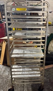 Food Grade Aluminum Cart with 5 Trays 20" x 26" x 69"