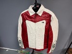 Red/Cream Women's Biker Jacket Women's Size 10
