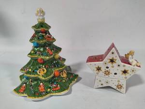 lot 47 image: Villeroy & Boch Holiday Tealight Holders