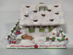 lot 49 image: Villeroy & Boch Santas Tealight Village