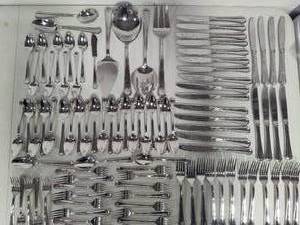 lot 123 image: Gorham 188 Stainless Steel Flatware