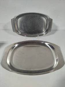lot 199 image: Stainless Steel Serving Platters from Denmark & Sweden