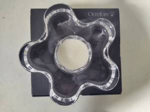 lot 208 image: Orrefors Summertime Crystal Votive Holder New in Box