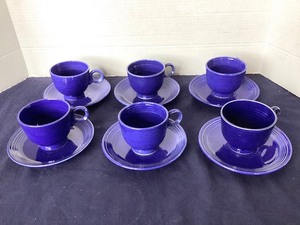 lot 53 image: Group of Cobalt Blue Fiestaware