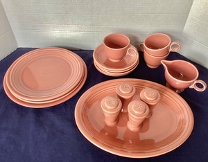 lot 57 image: Group of Rose Fiestaware