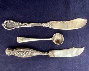 lot 86 image: Trio of Sterling Silver Utensils
