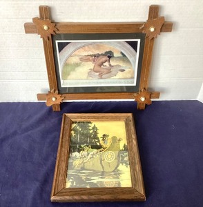 lot 93 image: Pair of Vintage Native American Prints