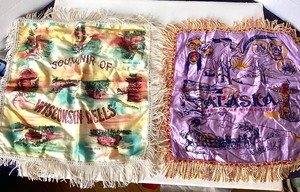 lot 119 image: Vintage Souvenir Pillowcase Covers
