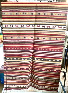 lot 124 image: Large Vintage Turkish Kilim Rug