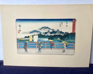 lot 134 image: Antique Utagawa Hiroshige Woodblock Print