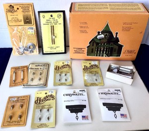 lot 173 image: Group of Dollhouse Lighting Miniatures