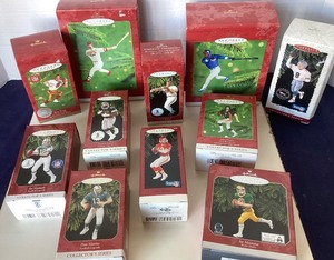lot 189 image: Collection of Vintage Hallmark Keepsake Sports Ornaments