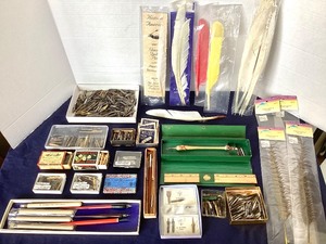 lot 196 image: Large Group Antique and Vintage Pens and Accessories