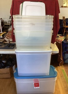 lot 211 image: Group of 10 Storage Tubs