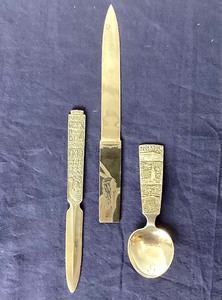 lot 159 image: Collectible Letter Openers  Caddy Spoon