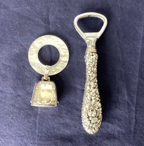 lot 160 image: Pair of Sterling Silver Collectibles