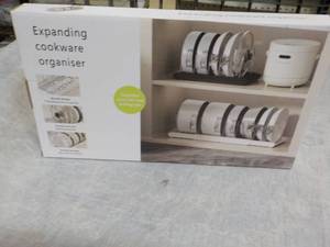 lot 113 image: Expanding Cookware Organizer...