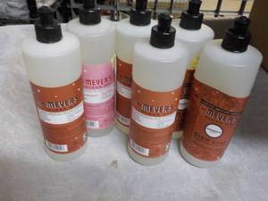 lot 219 image: 6 bottles Meyers Dish Soap...
