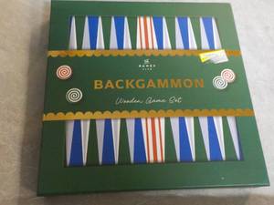 lot 260 image: Back Gammon Wood Game Set...