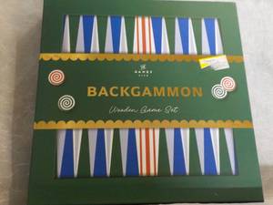 lot 261 image: Back Gammon Wood Game Set...