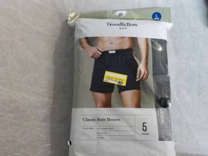 lot 266 image: 5 pair Classic Knit Boxers size Lar...