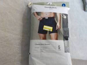 lot 267 image: 5 pair Classic Knit Boxers size Lar...