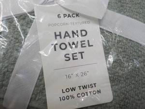 lot 29 image: 6 pack Hand Towel Set...