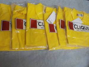 lot 65 image: 6 Clique Yellow size XS Dress Mens...