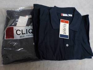lot 69 image: 2 Clique Navy size 5XL Short Sleeve...