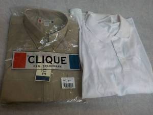 lot 76 image: 2 Clique White Long Sleeve Dress To...