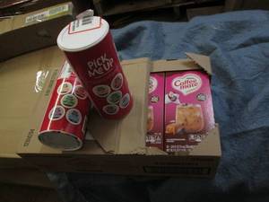 lot 92 image: Coffee mate creamers and 2 pack of ...