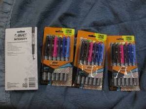 lot 96 image: 4 12 packs of Bic permanent markers...