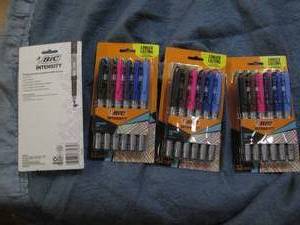 lot 97 image: 4 12 packs of Bic permanent markers...