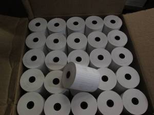 lot 102 image: Thermal paper rolls...