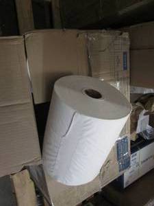 lot 112 image: 6 Rolls of hand towels...