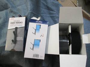 lot 126 image: High strength Velcro and coat hooks...