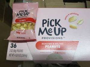 lot 149 image: 36 2 oz pouches of salted peanuts d...