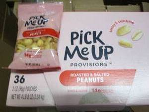 lot 150 image: 36 2 oz pouches of salted peanuts d...