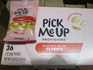 lot 151 image: 36 2 oz pouches of salted peanuts d...