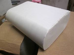 lot 158 image: 10 Pacific Blue hand towels packs...