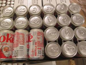 lot 180 image: 24 7.5 oz Diet Coke cans...