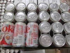 lot 181 image: 24 7.5 oz Diet Coke cans...