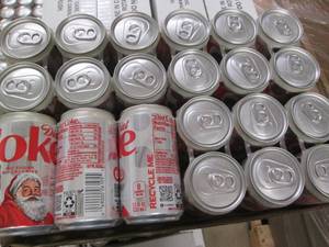 lot 183 image: 24 7.5 oz Diet Coke cans...