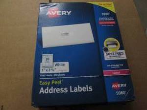 lot 230 image: 7500 Mailing labels...