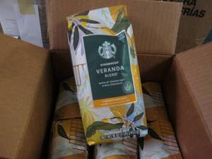 lot 236 image: 6 16oz Starbucks Veranda blend grou...