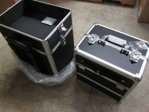 lot 1 image: Locking stackable storage compartme...