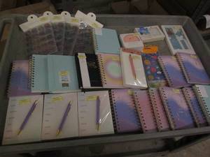 lot 7 image: Lot of notebooks and stationery sup...