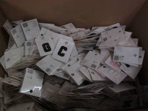 lot 11 image: Giant lot of adhesive fabric letter...